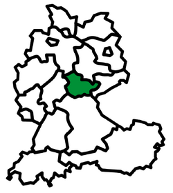 Landkarte der Regio Thüringen
